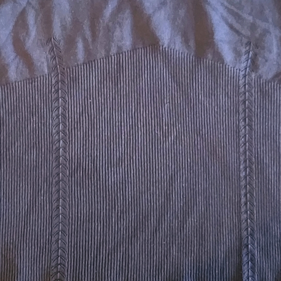 Alfani Silk blend faux layered blouse Size 2X Colors browns and tan - Picture 6 of 11